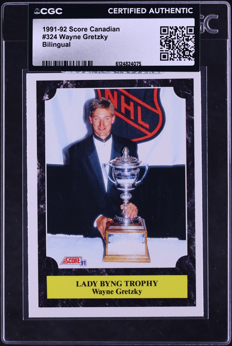 1991 Score Canadian Bilingual Wayne Gretzky #324 CGC AUTH
