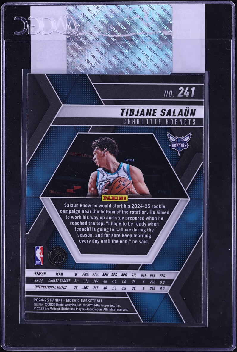 2024 Panini Mosaic Tidjane Salaun ROOKIE #241 CGC AUTH
