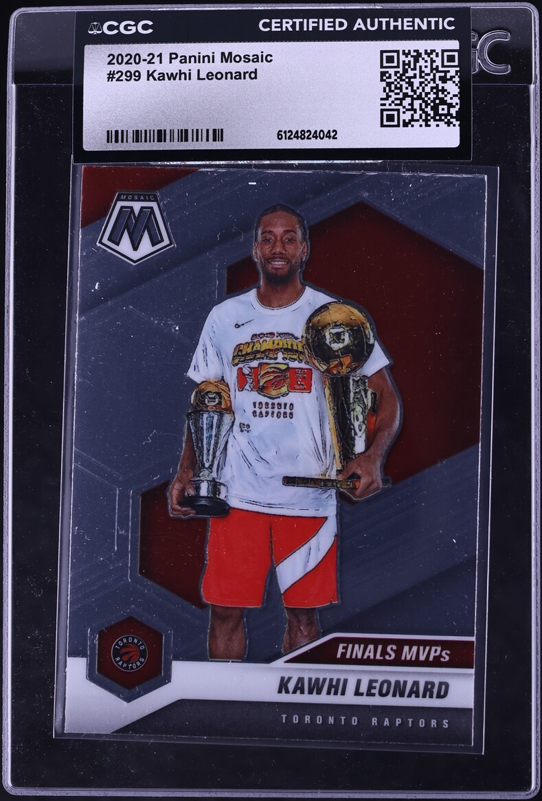 2020 Panini Mosaic Kawhi Leonard #299 CGC AUTH
