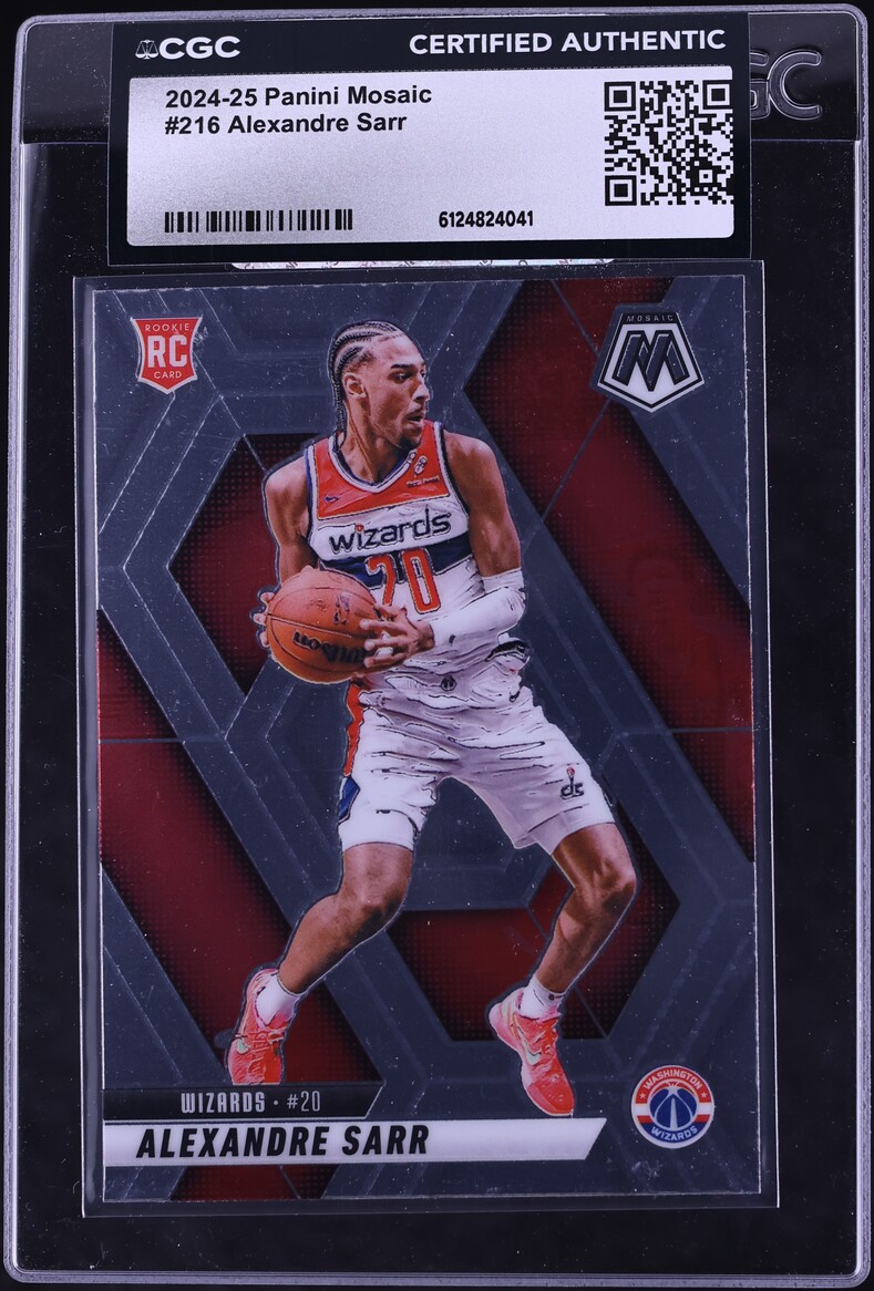 2024 Panini Mosaic Alexandre Sarr ROOKIE #216 CGC AUTH