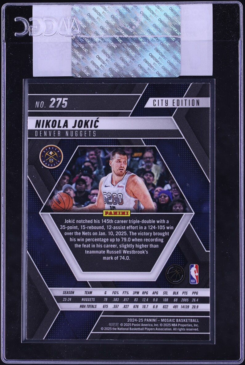 2024 Panini Mosaic Nikola Jokic #275 CGC AUTH