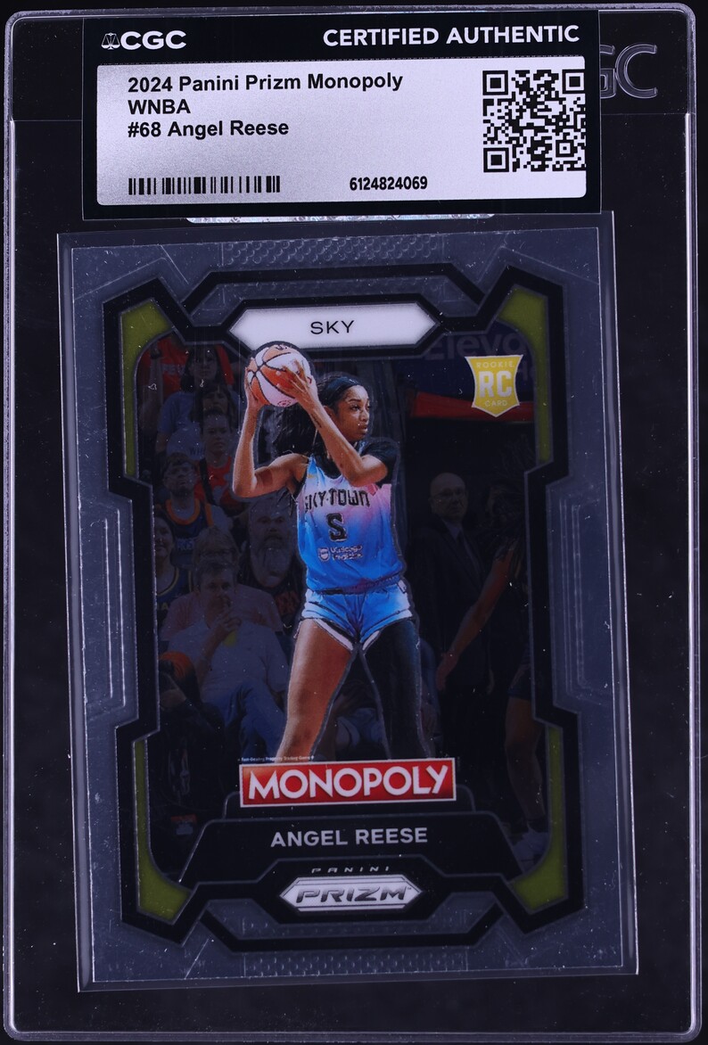 2024 Panini Prizm Monopoly WNBA Angel Reese ROOKIE #68 CGC AUTH