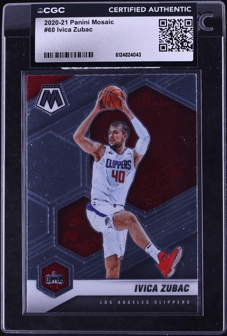 2020 Panini Mosaic Blue Ivica Zubac #60 CGC AUTH