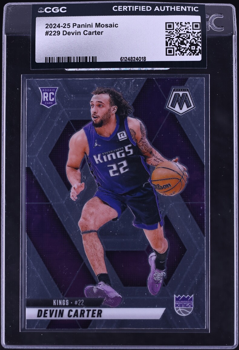2024 Panini Mosaic Devin Carter ROOKIE #229 CGC AUTH