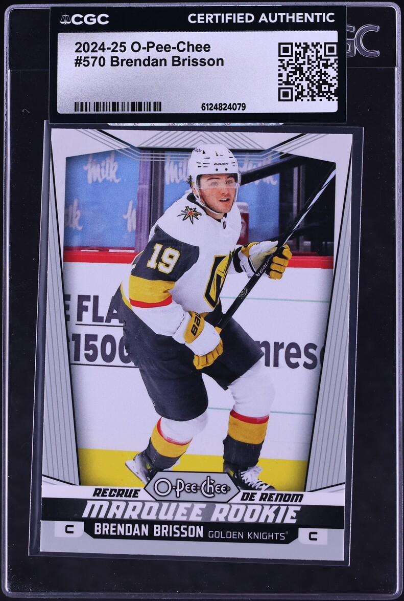 2024 O-Pee-Chee Hockey Brendan Brisson ROOKIE #570 CGC AUTH