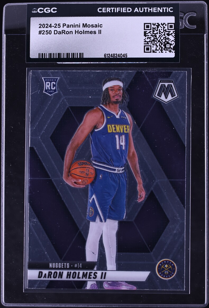 2024 Panini Mosaic DaRon Holmes II ROOKIE #250 CGC AUTH