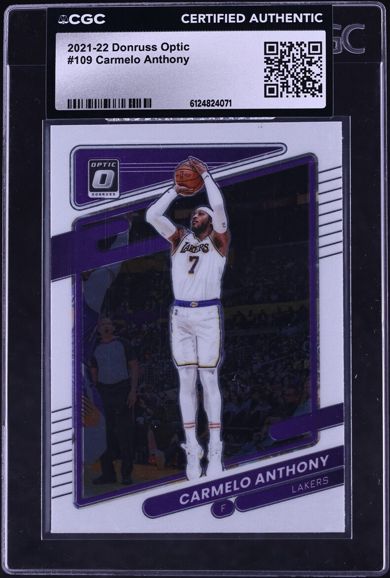 2021 Donruss Optic Carmelo Anthony #109 CGC AUTH