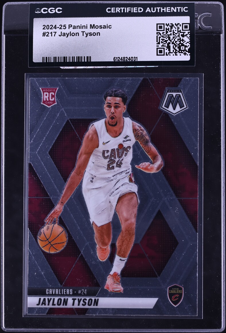 2024 Panini Mosaic Jaylon Tyson ROOKIE #217 CGC AUTH