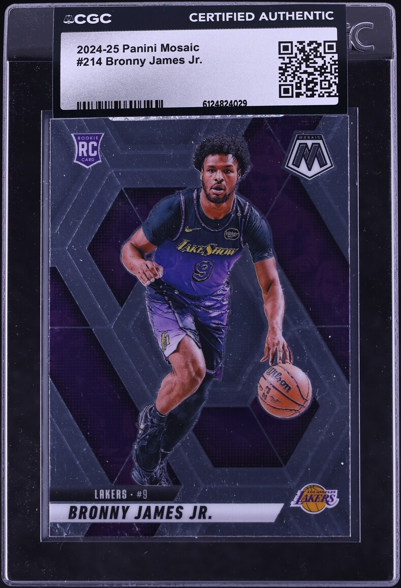 2024 Panini Mosaic Bronny James Jr. ROOKIE #214 CGC AUTH