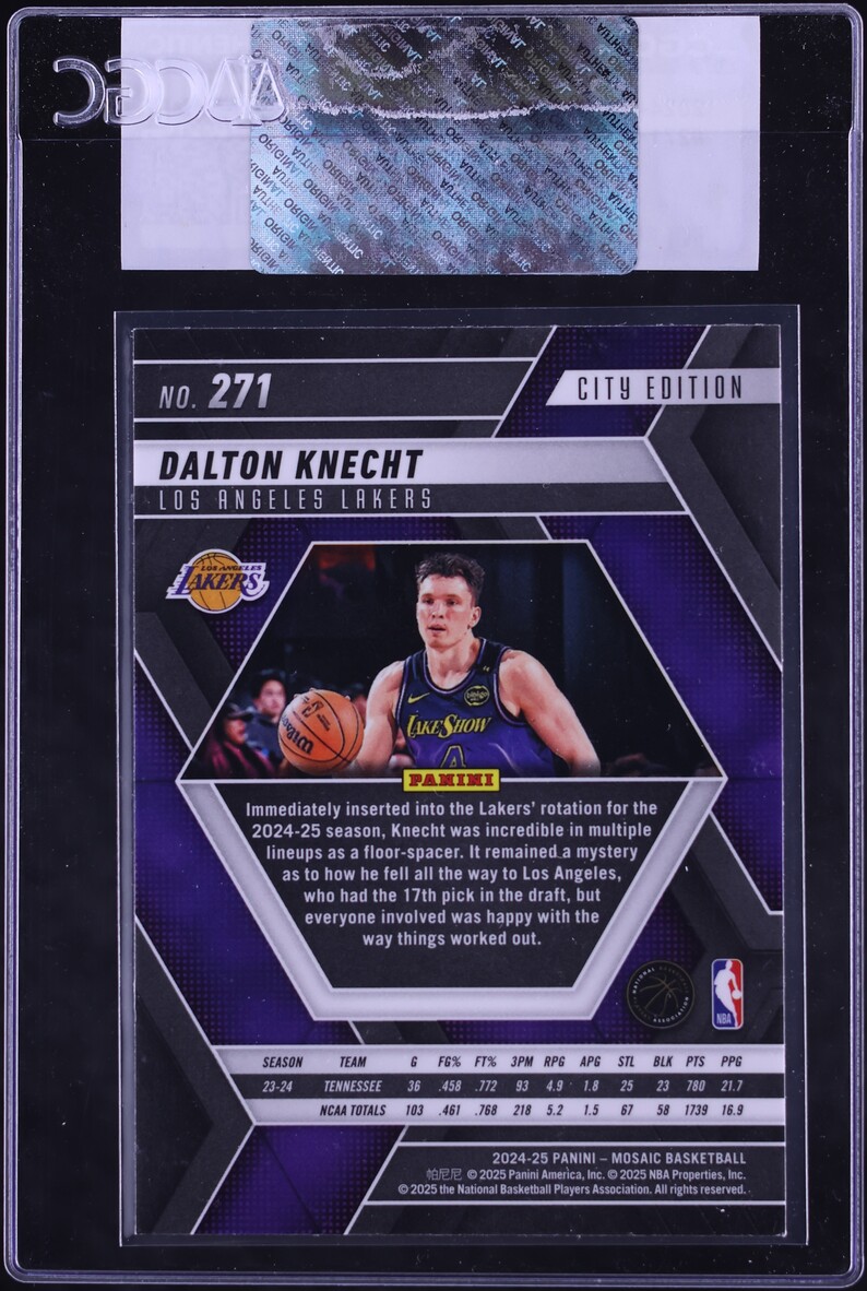 2024 Panini Mosaic Dalton Knecht ROOKIE #271 CGC AUTH