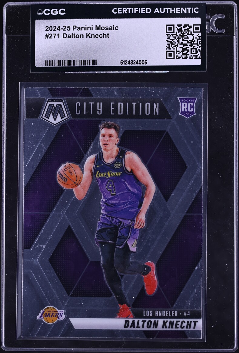 2024 Panini Mosaic Dalton Knecht ROOKIE #271 CGC AUTH