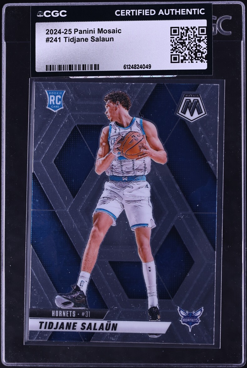 2024 Panini Mosaic Tidjane Salaun ROOKIE #241 CGC AUTH