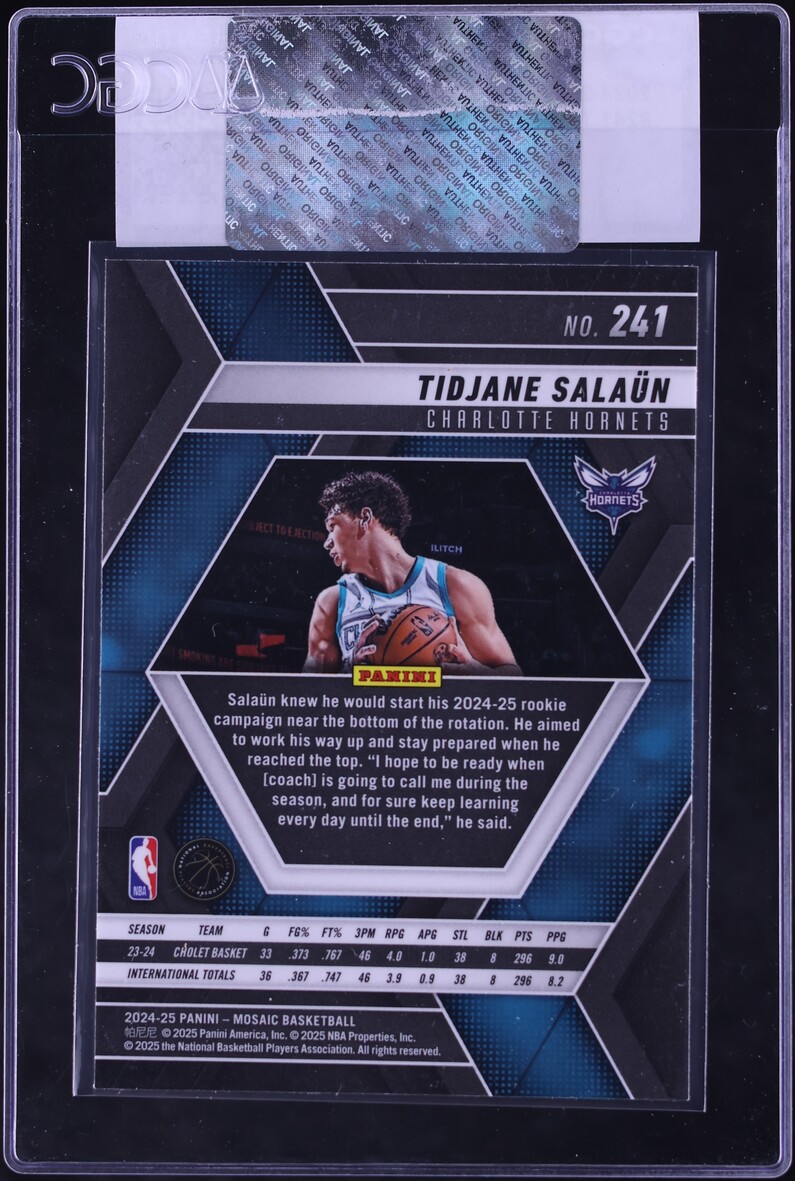 2024 Panini Mosaic Tidjane Salaun ROOKIE #241 CGC AUTH