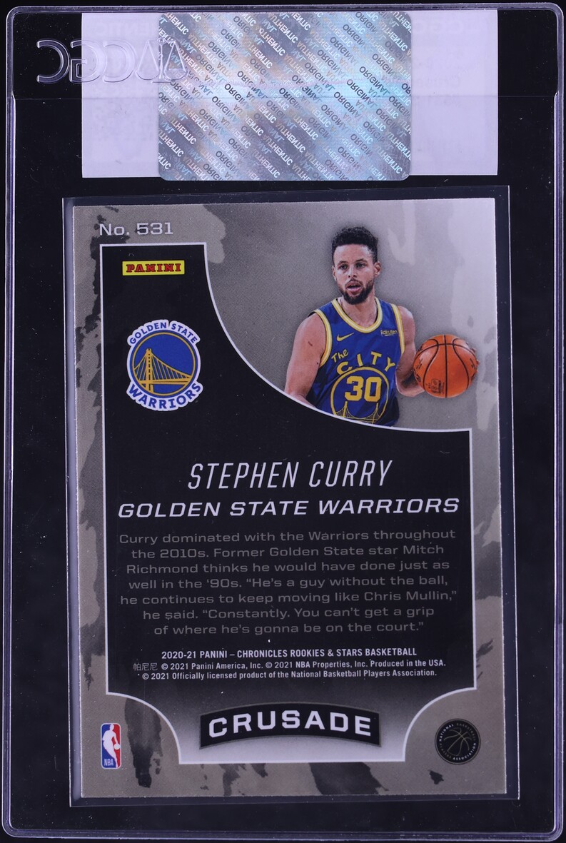 2020 Panini Chronicles Crusade Stephen Curry #531 CGC AUTH