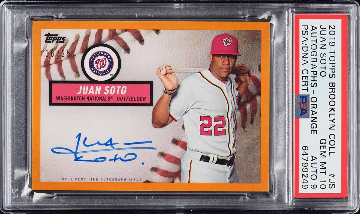 2022 Topps Now Juan Soto AUTO /99 #567A PSA 10 GEM MINT on
