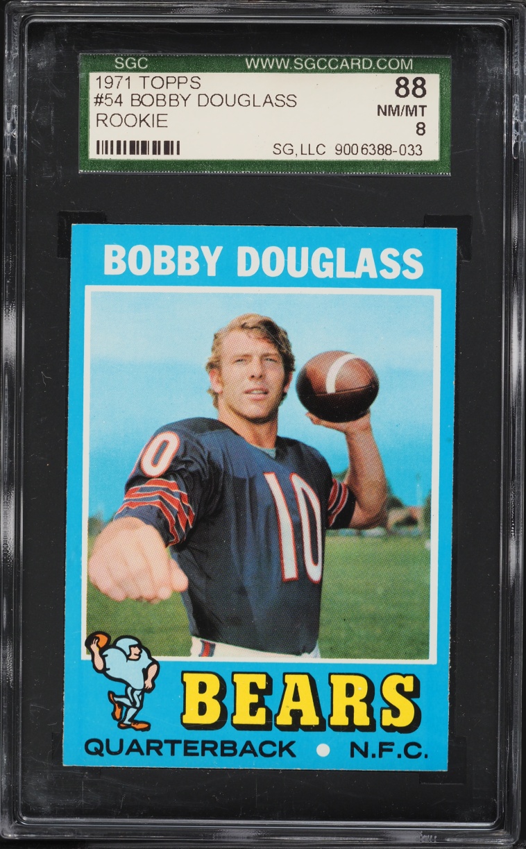 1971 Topps Football Bobby Douglass ROOKIE #54 SGC 8 NM-MT
