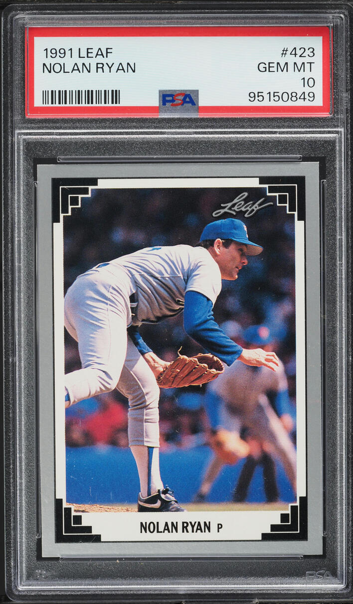 1991 Leaf Nolan Ryan #423 PSA 10 GEM MINT