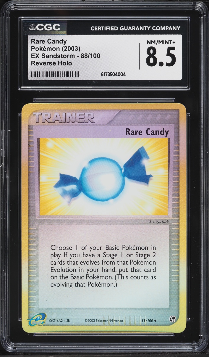 2003 Pokemon EX Sandstorm Reverse Holo Rare Candy #88 CGC 8.5 NM-MT+