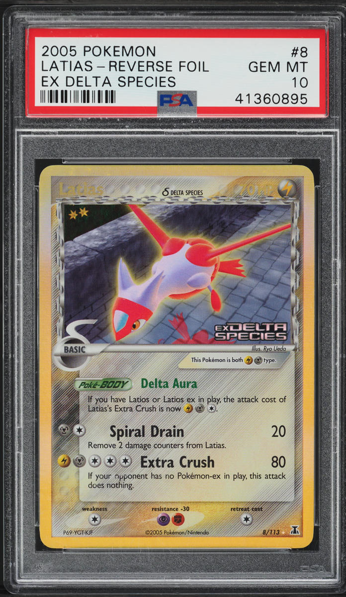 2005 Pokemon EX Delta Species Reverse Holo Latias #8 PSA 10 GEM MINT