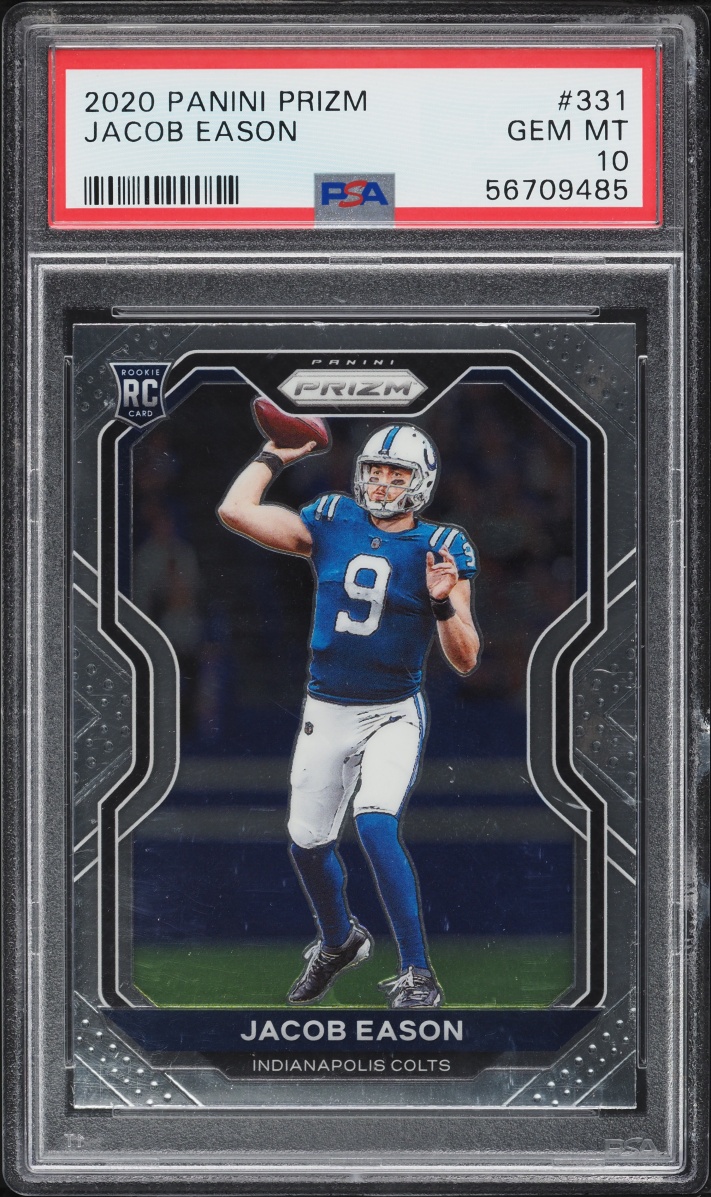2020 Panini Prizm Jacob Eason ROOKIE #331 PSA 10 GEM MINT