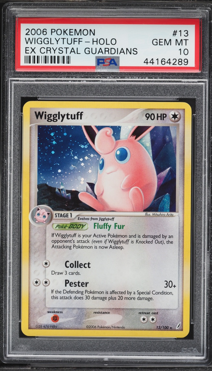 2006 Pokemon EX Crystal Guardians Holo Wigglytuff #13 PSA 10 GEM MINT