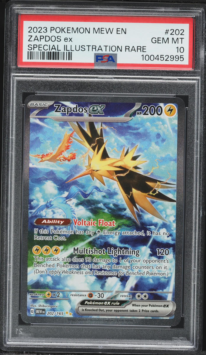 2023 Pokemon Scarlet & Violet 151 SIR Zapdos EX #202 PSA 10 GEM MINT