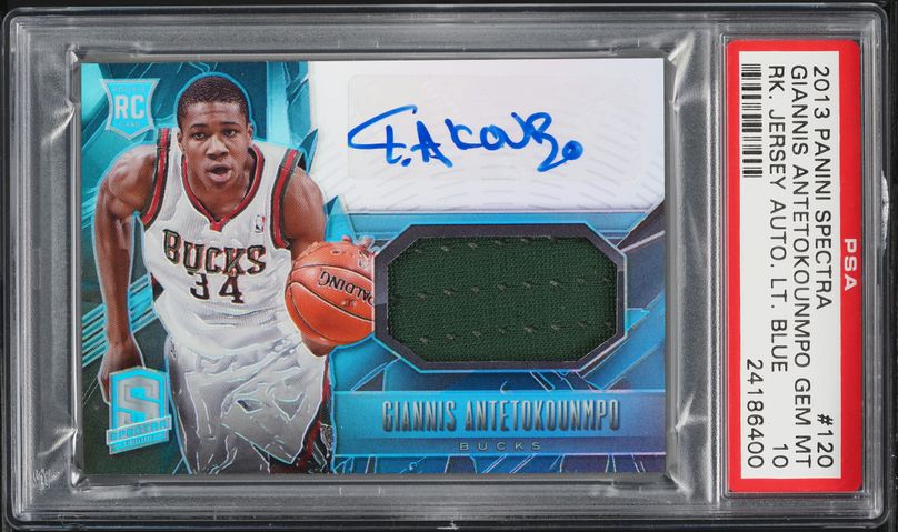 2013 Select Red Hot Blue Prizm Giannis Antetokounmpo ROOKIE /49