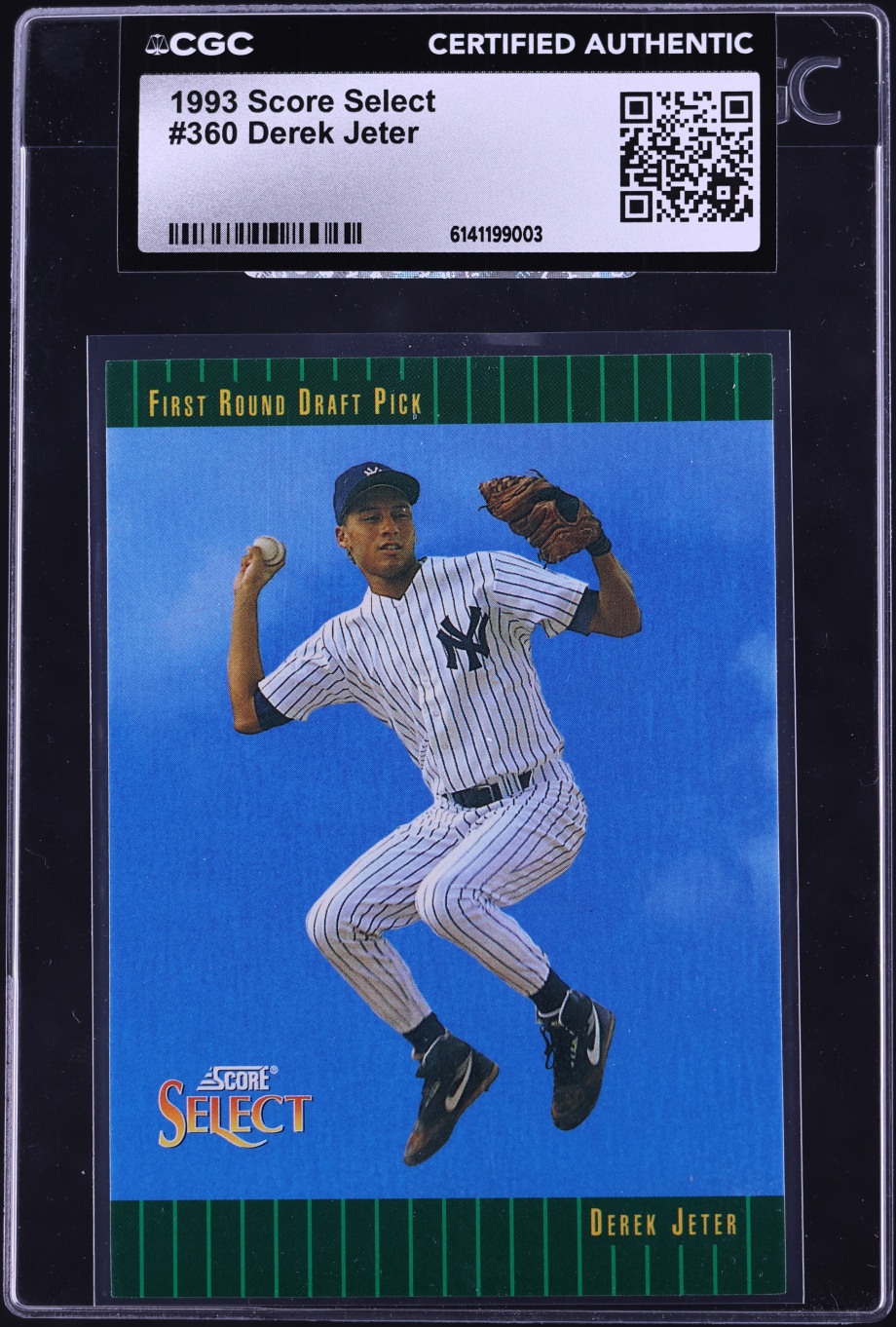 1993 Score Select Derek Jeter ROOKIE #360 CGC AUTH