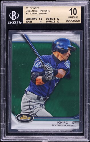 2001 Upper Deck Victory Ichiro Suzuki ROOKIE BAT PATCH #564 BGS 8