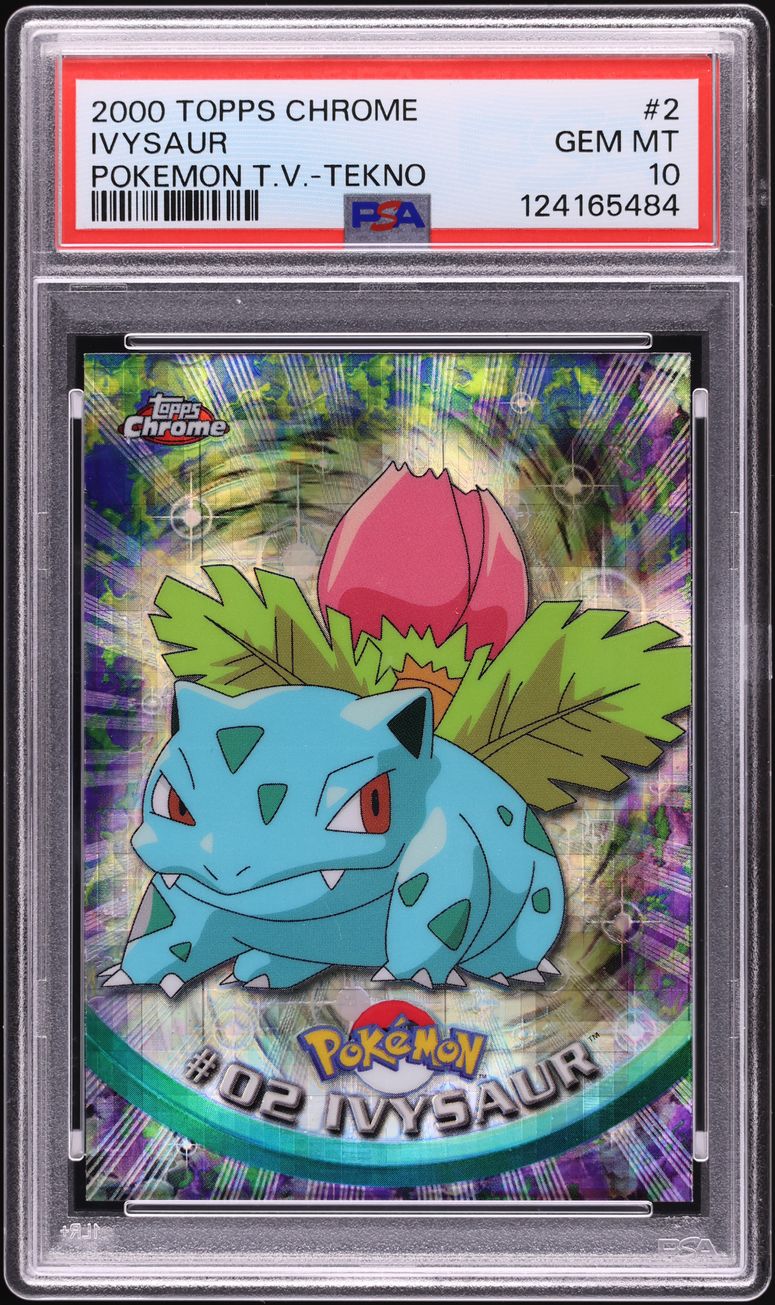 2000 Topps Chrome Pokemon Series 1 Tekno Ivysaur #2 PSA 10 GEM MINT