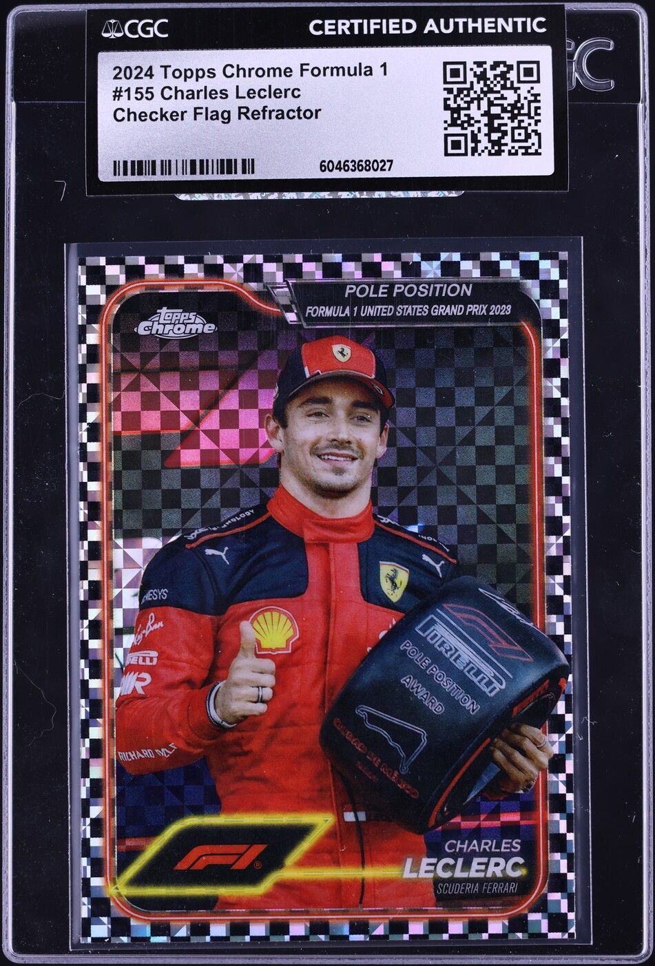 2020 Topps Chrome Formule 1 F1 Charles Leclerc #155