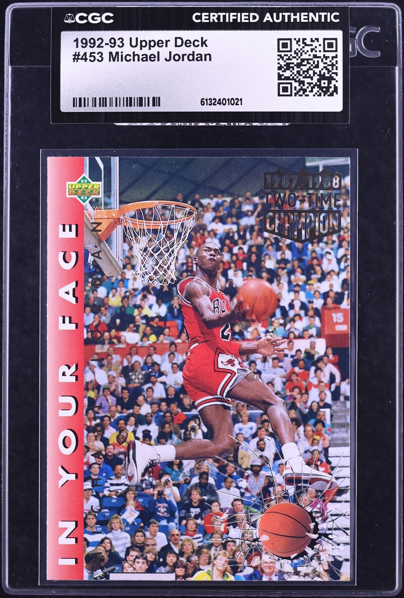 1992 Upper Deck Basketball Michael Jordan #453 CGC AUTH