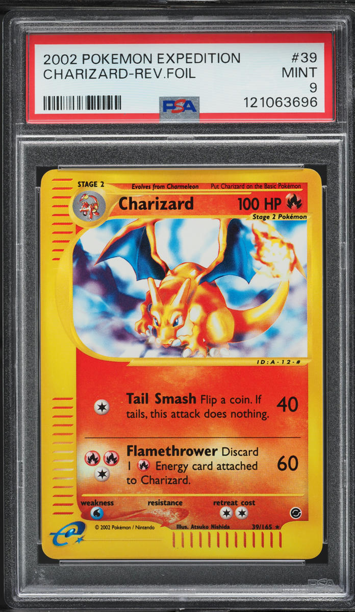 2002 Pokemon Expedition Reverse Holo Charizard #39 PSA 9 MINT