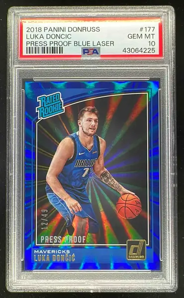 2018-19 Panini Court Kings #117 Luka Doncic RC PSA 10 on Fanatics