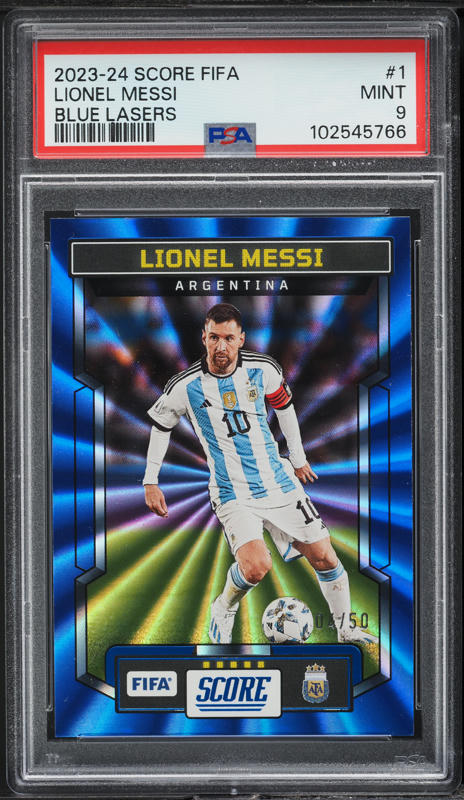 2019 Topps Chrome UEFA Sapphire Edition Lionel Messi #1 PSA 10 GEM