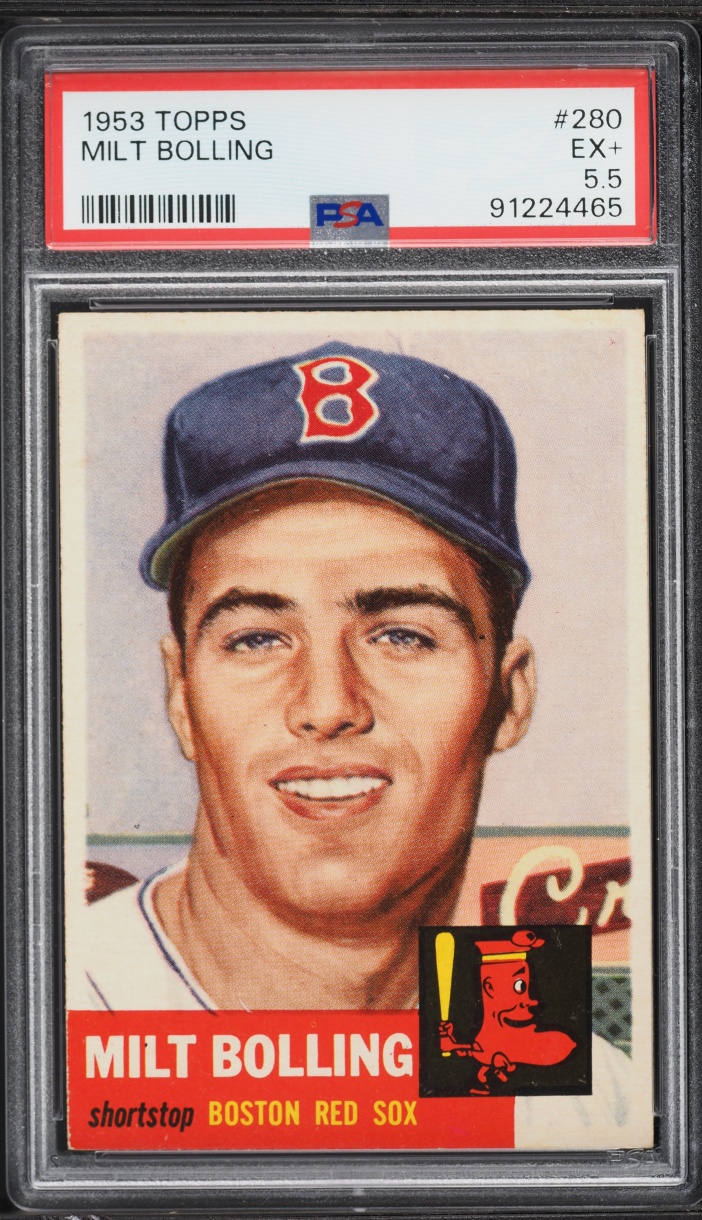 1953 Topps Milt Bolling #280 PSA 5.5 EX+