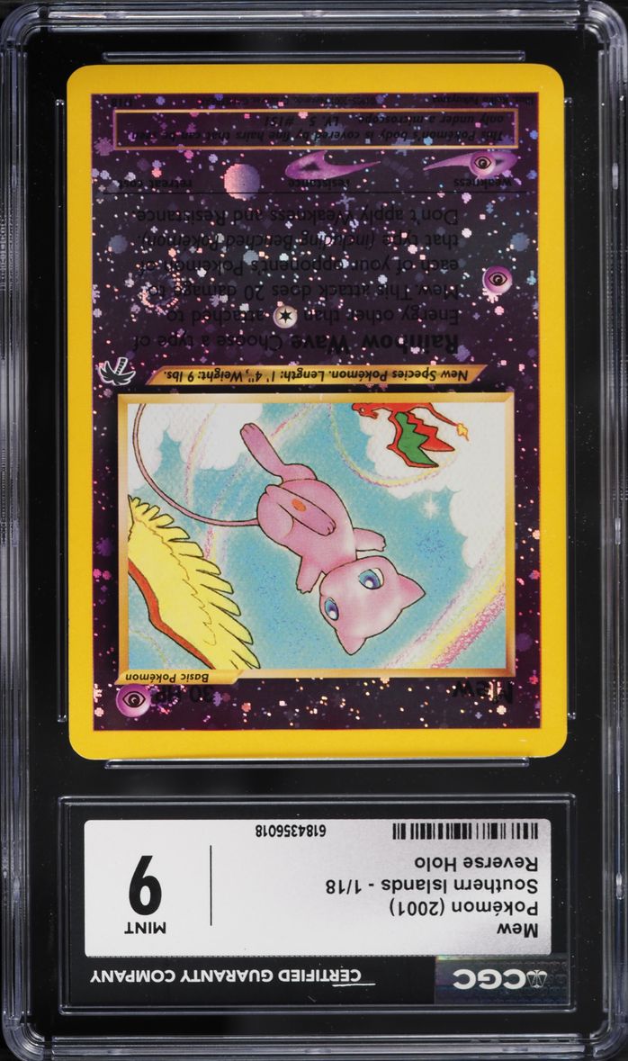 2001 Pokemon Southern Islands Reverse Holo Mew #1 CGC 9 MINT