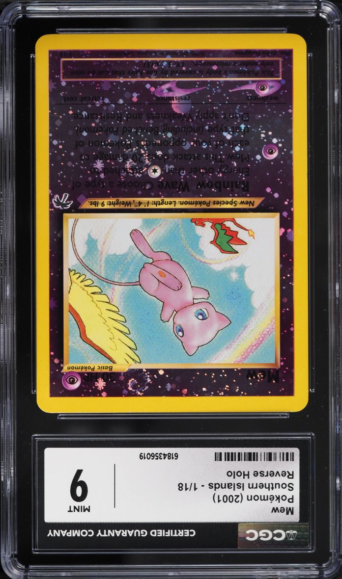 2001 Pokemon Southern Islands Reverse Holo Mew #1 CGC 9 MINT