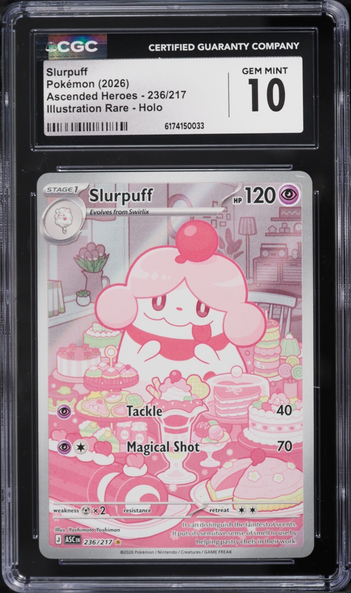 2026 Pokemon Mega Evolution Ascended Heroes IR Slurpuff #236 CGC 10 GEM MINT