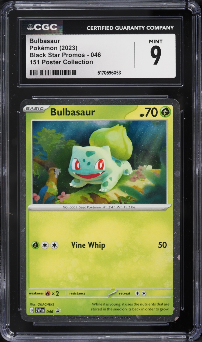2023 Pokemon Scarlet & Violet Black Star Promo 151 Poster Collection Bulbasaur #46 CGC 9 MINT