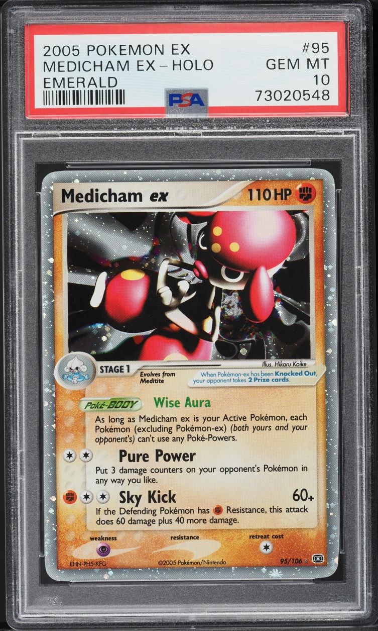 2005 Pokemon EX Emerald Holo Medicham ex #95 PSA 10 GEM MINT