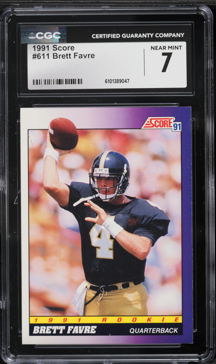 1991 Score Football Brett Favre ROOKIE #611 CGC 7 NRMT