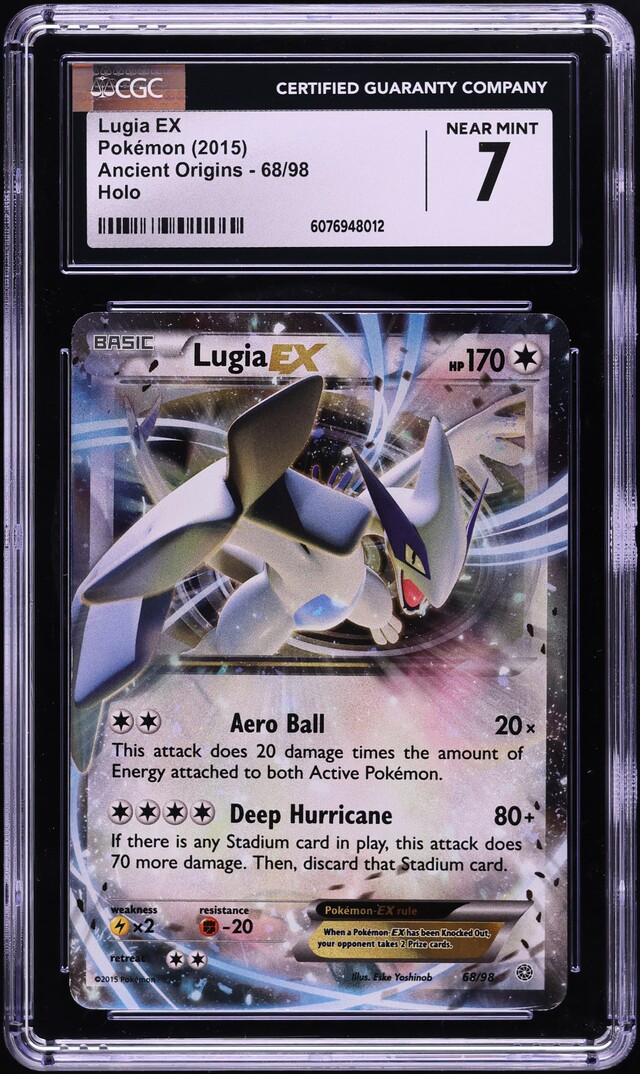 2015 Pokemon XY Ancient Origins Holo Lugia EX #68 CGC 7 NRMT