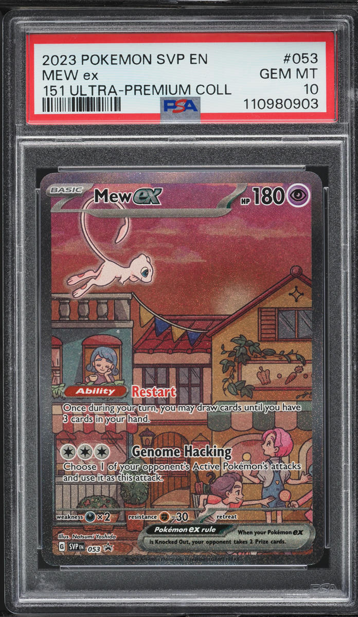 2023 Pokemon SV Black Star Promo Ultra Premium Full Art Mew EX #53 PSA 10