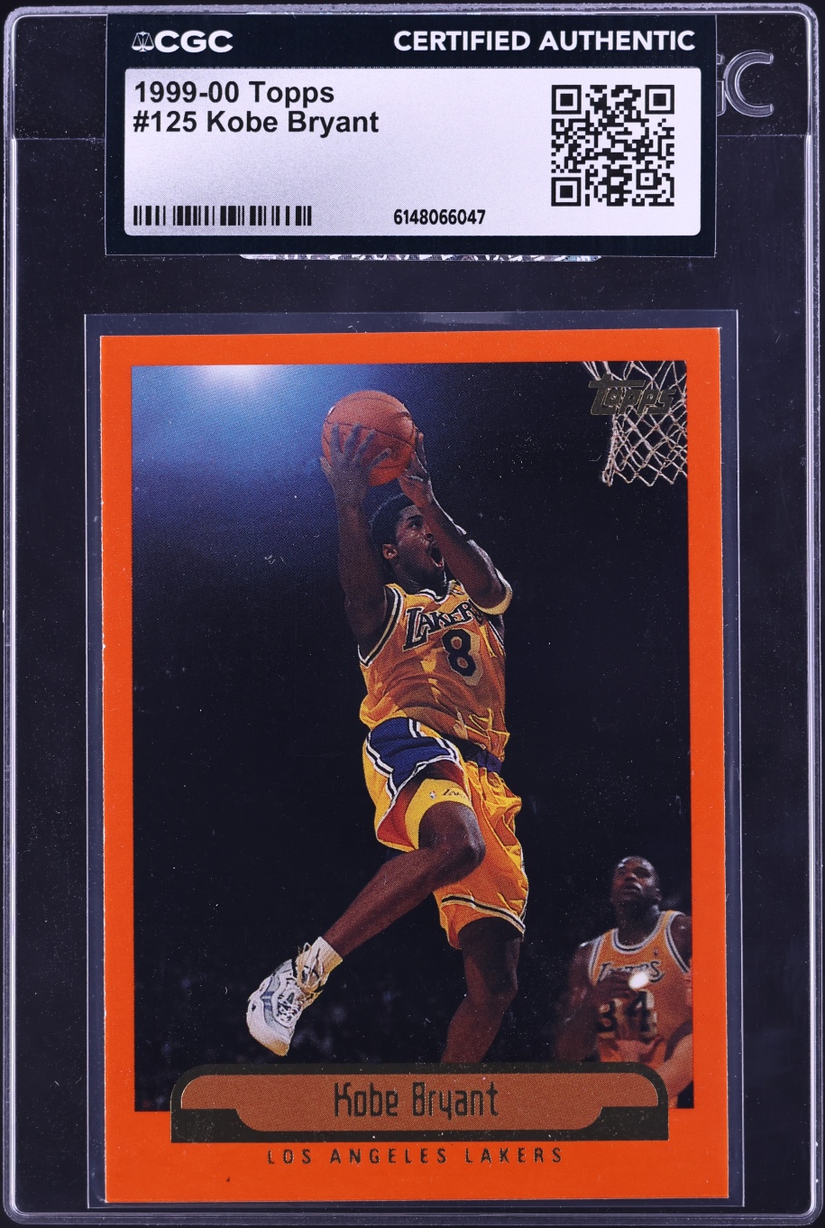 1999 Topps Basketball Kobe Bryant #125 CGC AUTH