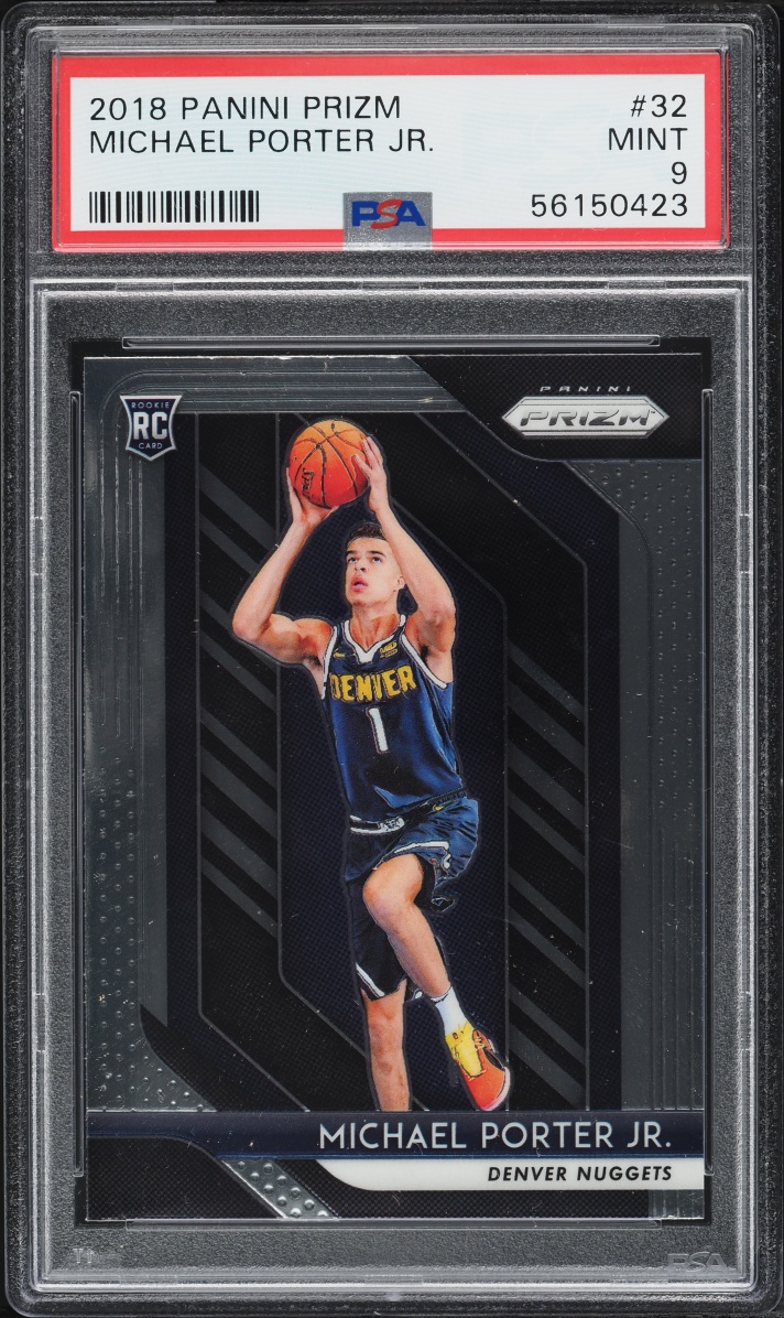 2018 Panini Prizm Michael Porter Jr. ROOKIE #32 PSA 9 MINT