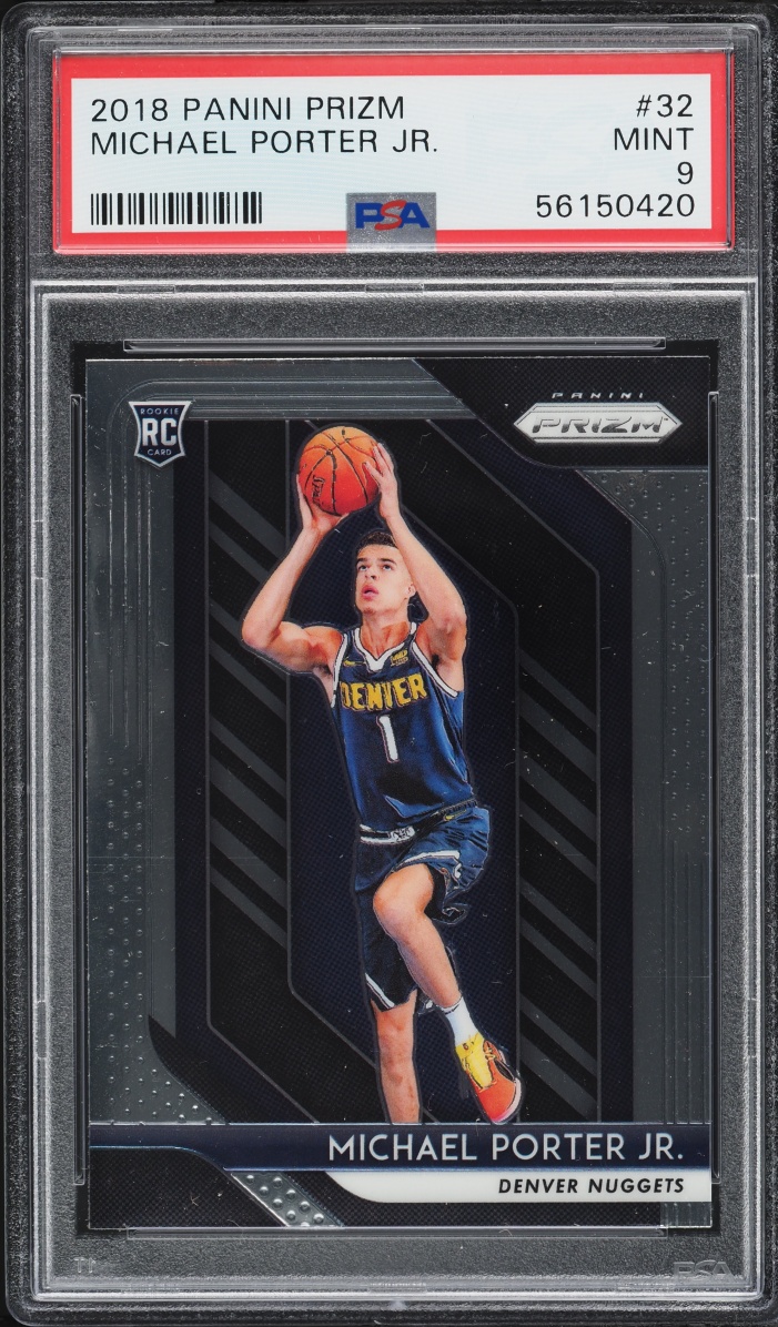 2018 Panini Prizm Michael Porter Jr. ROOKIE #32 PSA 9 MINT