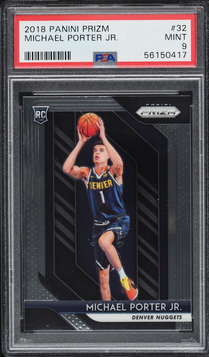 2018 Panini Prizm Michael Porter Jr. ROOKIE #32 PSA 9 MINT