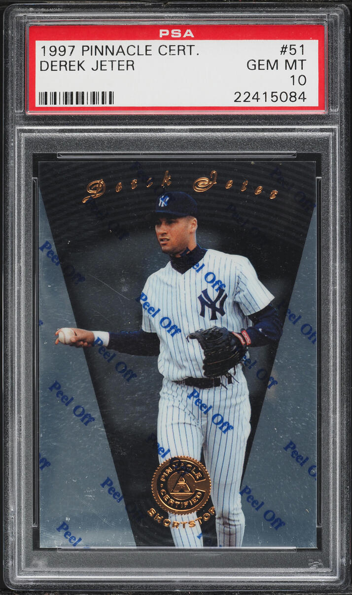 1997 Pinnacle Certified w/ Coating Derek Jeter #51 PSA 10 GEM MINT