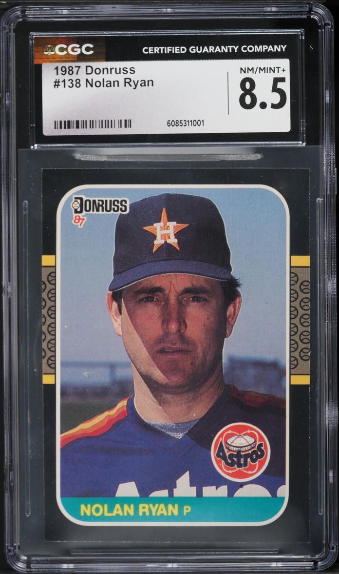 1987 Donruss Nolan Ryan #138 CGC 8.5 NM-MT+